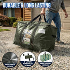 TAILI 2 Pack Green Extra Large Moving Bags,Storage Bag with Visible Window - Image 4
