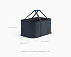 Joseph Joseph Hold-All, Collapsible 35L/9.25 Gallon Washing Laundry Basket Bag, Durable Fabric, Moisture Resistant - Carbon Black - Image 4