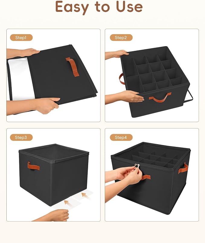 3 Pack Shoe Storage Organizer with Clear Lid for Closet Entryway ,Black - Image 7