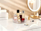 360° Rotating Makeup Organizer, 9" Clear Perfume Organizer Turntable Lazy Susan for Vanity, Pantry, Bathroom Counter, Cabinet, Spinning Cosmetic Storage Holder for Skincare, Perfume, Lotions - Image 7