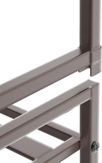 Simple Houseware 3-Tier Stackable Metal Panel Shoe Rack, Bronze - Image 6