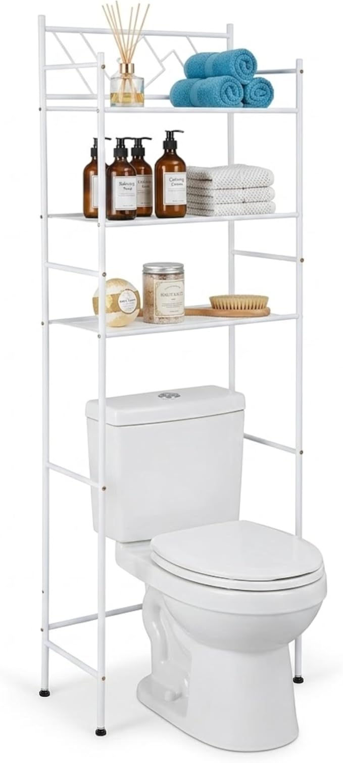 Home Zone Living Over-the-Toilet Bathroom Storage Cabinet Organizer by HomeZoneLiving