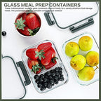 KOMUEE 10 Packs 30 oz Glass Meal Prep Containers with Lids - Image 6