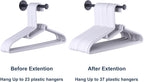 4 Pack Retractable Hanger Holder for Laundry Room, Wall Organizer Storage - Image 2