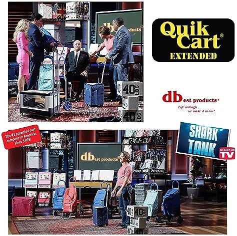 dbest Products Quik Cart Extended Collapsible Rolling Crate - Gray & Black - Image 5