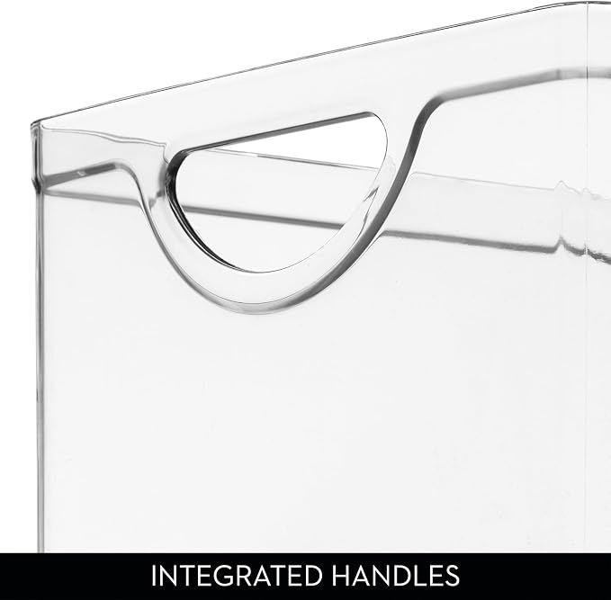 iDesign Plastic Stackable Kitchen Cabinet Storage Bin, Clear - Image 8