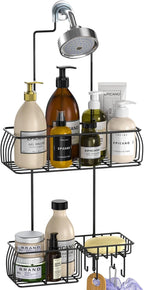 Epicano Shower Caddy Hanging,Large Capacity Shower Organizer,Black by Epicano