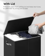SOLEDI 130L Laundry Hamper with Lid, Large Collapsible Laundry Basket - Image 5
