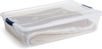 Rubbermaid Cleverstore 42 Quart Stackable Plastic Storage Container Organizer Bin with Latching Lids for Garage, Closet, and Classroom, Clear, 4 Pack - Image 6