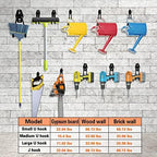 HUPBIPY 12 Pack Garage Hooks Heavy Duty, Wall Mount Ladder Hooks - Image 6