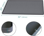 Under Sink Mat 31 x 22 for Kitchen Waterproof, Silicone Under Sink Liner for Kitchen Bathroom Cabinet Organizers and Storage, Easy to Clean Cabinet Mat, Grey - Image 2