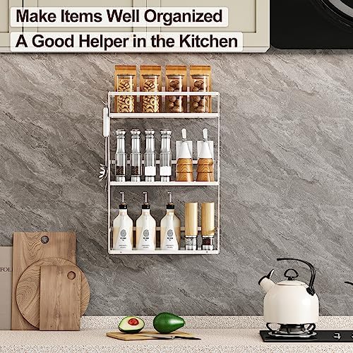 Godboat 3-Tier Over Toilet Storage Shelf, Wall-Mount with 2 Hook/Paper Rack - Image 6