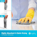 Orighty Microfiber Cleaning Cloth Bulk, 100 Pack, 11.5x11.5 inch, Grey - Image 3