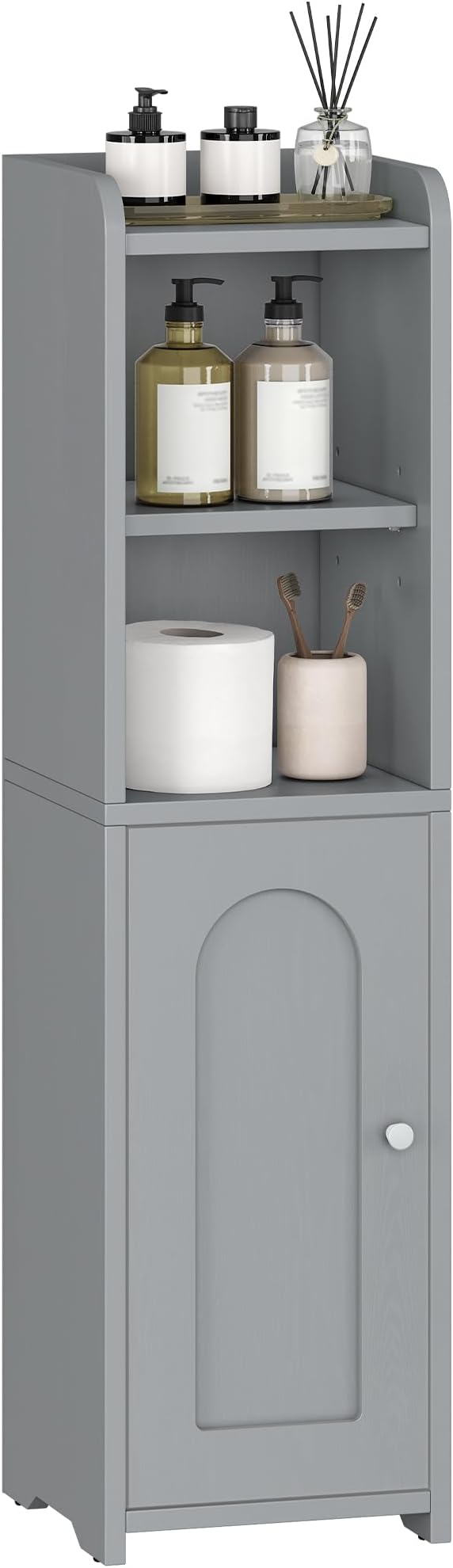 Hzuaneri Bathroom Storage Cabinet, Narrow Toilet Paper Cabinets with Doors - Image 8
