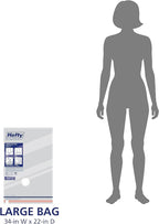 Hefty Vacuum Bags for Clothes 4 Pack, Space Saving Large Vacuum Storage Bags (34 X 22 Inches) Compression Seal for Bedding, Travel Pump Included (4 Large Heavy Duty) - Image 5