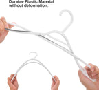 Plastic Clothes Hangers 30 Pack, Non Slip Coat Hanger Grey - Image 5