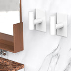 VAEHOLD Wall Towel Hooks, Heavy Duty Sticky Holder Waterproof Towel Hooks for Hanging Coat, Clothes, Closet Hook Wall Mount for Kitchen (White, 6 Pack) - Image 5