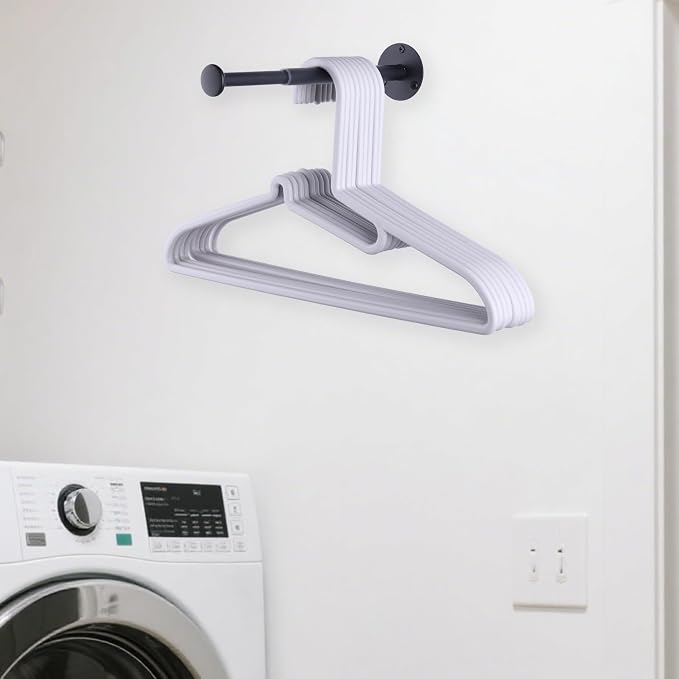 2 Pack Retractable Hanger Holder for Laundry Room, Wall Organizer Storage - Image 6