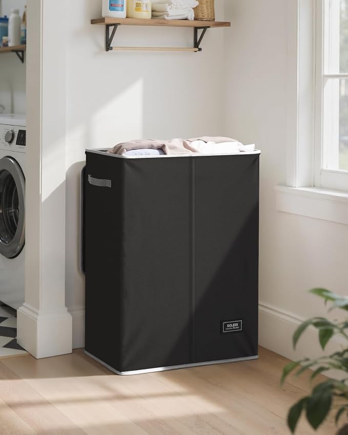 SOLEDI 130L Laundry Hamper with Lid, Large Collapsible Laundry Basket - Image 2