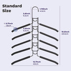 5 in 1 Multi Layer Hangers Space Saving with Non-Slip Foam Padded - Image 3