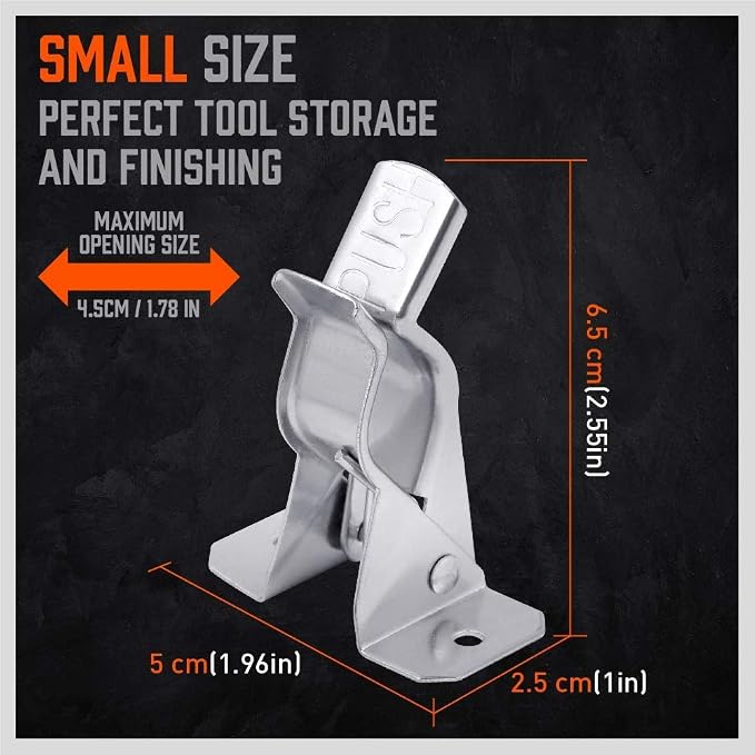HORUSDY 10 Pack Spring Grip Mop and Broom Holder for Shovel, Rake, Broom, Mop Holder, Etc. - Image 7