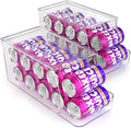 theaoo Soda Can Dispenser for Refrigerator with Lids, Stackable, 2 Pack by theaoo