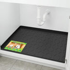 Mateeylife Under Sink Mat Kitchen Waterproof, Silicone Sink Tray 22"X19" by MateeyLife