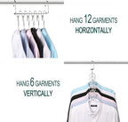 GEFTOL Metal Space Saving Hangers 12 Slots New Version Hanger Magic Cascading Hanger Closet Wardrobe Clothes Organizer(20 Pack) - Image 5