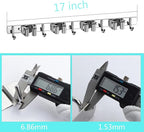 Broom Mop Holder Wall Mount Tool Hanger Organizer (4 Racks 5 Hooks) - Image 2