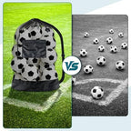 BROTOU Extra Large Soccer Ball Net Bag, 40" x 30" Drawstring Mesh Ball Bag - Image 7