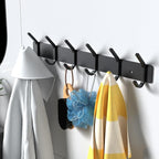 VAEHOLD Wall Hooks Coat Hooks Wall Mounted, Coat Rack with 6 Double Hooks for Hanging Towel Hat Coat Robe Bag Key for Bathroom Kitchen Bedroom 2 Pack - Image 2