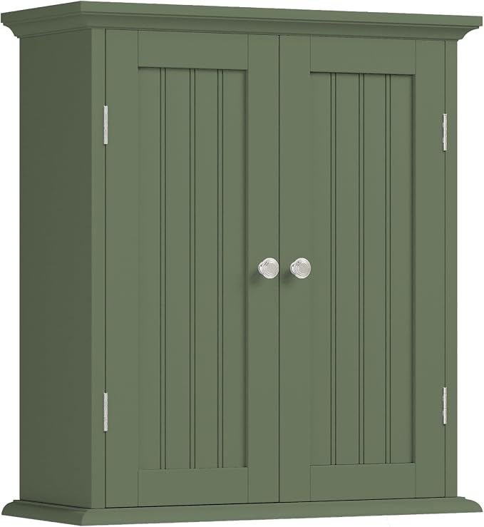 ChooChoo Bathroom Wall Cabinet with 2 Doors, Over The Toilet by ChooChoo