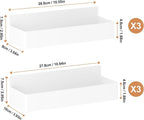 Mystozer Magnetic Spice Rack for Refrigerator, Kitchen Organizer and Storage Shelf, White (6 Pack)… - Image 7