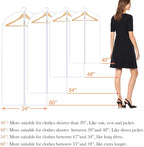 Clear Garment Bags Clothes Covers for Closet Storage (set of 12) Closet Cover for Open Closet Hanging Clothes Travel Bag Clothes Bags with Zipper Gown Garment Bag for Long Dresses - Image 2