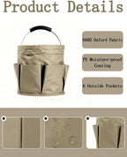 Cleaning Caddy with Handle, for Cleaning Supplies Organizer Bucket - Image 3