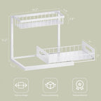 Under Sink Organizer and Storage, Slide Out Cabinet Organizer, Pull Out Sink Shelf for Kitchen Bathroom Laundry, 1 Pack White - Image 2