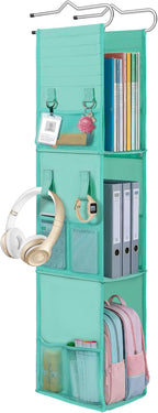 LOVEGRASS 3 Shelf Locker Organizer, Locker Shelf with Side Pockets, Green by LOVEGRASS