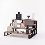 4 Tier Cologne Organizer for Men, Perfume Stand with Toiletry Caddy by USHARP