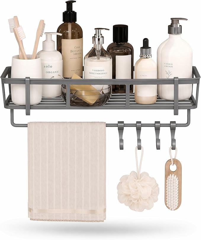Shower Caddy Hanging 1 Pack, Rustproof Adhesive Corner Shower Shelves by Unknown