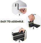 Over The Door Hanging Organizer 6-Shelves and 12 Side Pockets, Over The Door Storage Organizer, Back of Door Organizers for Baby Accessories and Children's Toys (13"x5"x54", Black) - Image 6