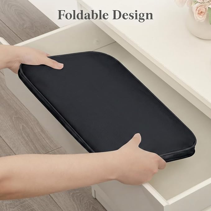 Lifewit Slim Collapsible Laundry Basket with Handles, 75L, Black - Image 5