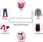 20 Pack Velvet Pants Hangers for Closet Space Saving, Thin Hanger (Grey) - Image 5