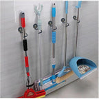 2PCS Magnetic Broom Hooks, Space-Saving Mop Rake Rack, Stainless Steel Heavy Duty Mop Handle - Image 5