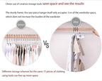 Blouse Tree Hangers Multi-Layer Clothes Hangers 3 Pack 5 in 1 Non Slip Space Saving Closet Organizer Stainless Steel Shirt Hanger Coats Hanger（Black） - Image 4