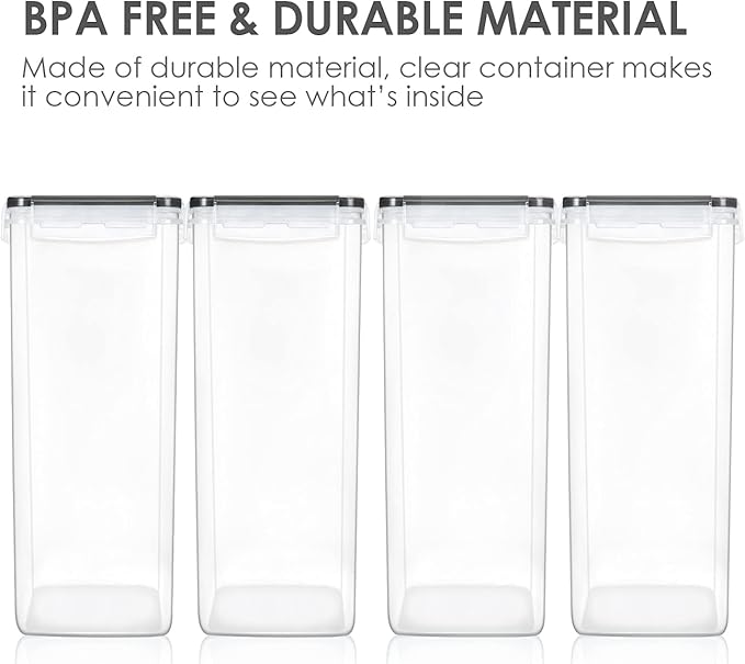 Vtopmart Extra Large Airtight Food Storage Containers, 6.5L, 4 Pcs - Image 4