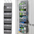 GORILLA GRIP Over The Door Organizer Storage, 5 Deep Hanging Shelves, Holds 50lbs, Closet Organizers Shelf for Bedroom, Shoes, Bathroom, Nursery, Dorm Essentials, 58x15 Inches, Quatrefoil by Unknown