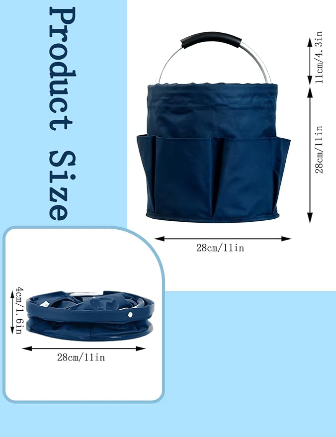 Cleaning Caddy with Handle, for Cleaning Supplies Organizer Bucket - Image 2