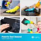 Orighty Microfiber Cleaning Cloth Bulk, 100 Pack, 11.5x11.5 inch, Black - Image 7