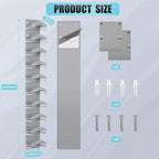 Hat Organizer for Baseball Caps 2Pack, Hat Rack for Wall with Strong Adhesive Hold up to 20 Hats, Hat Hanger Holder Display for Door Closet, Cap Organizer Storage Multilayer Two Mounting Option(Grey) - Image 7