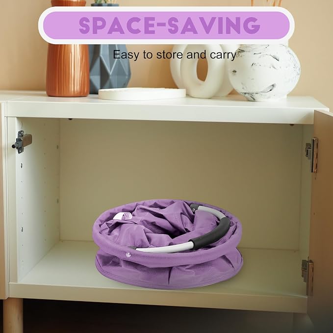 Cleaning Caddy for Cleaning Supplies,17L Cleaning Supply Caddy with Handle Foldable Cleaning Supplies Organizer Bucket Cleaning Products Organizers for Home, Garden (Purple) - Image 6